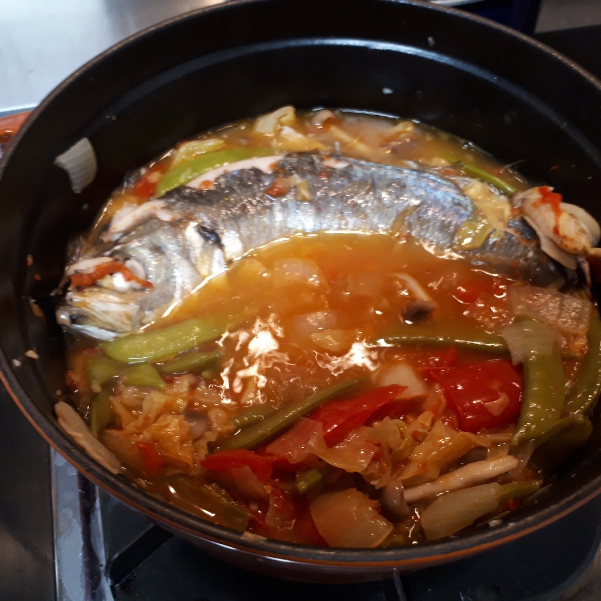 Staubで残り物 あじのアクアパッツァ レシピ 作り方 By れもん 楽天レシピ Staubで残り物 あじのアクアパッツァ レシピ 作り方 By れもん 楽天レシピ